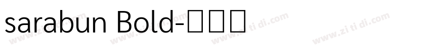 sarabun Bold字体转换